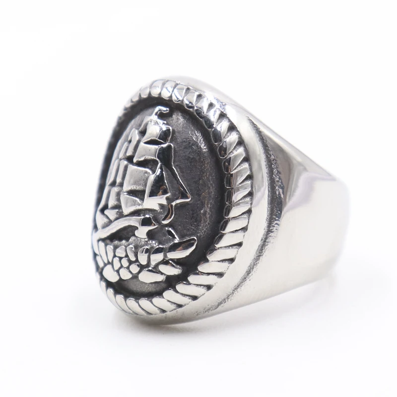 Прямая поставка рок ролл твердые Якорные парусные кольца для мужчин вечерние