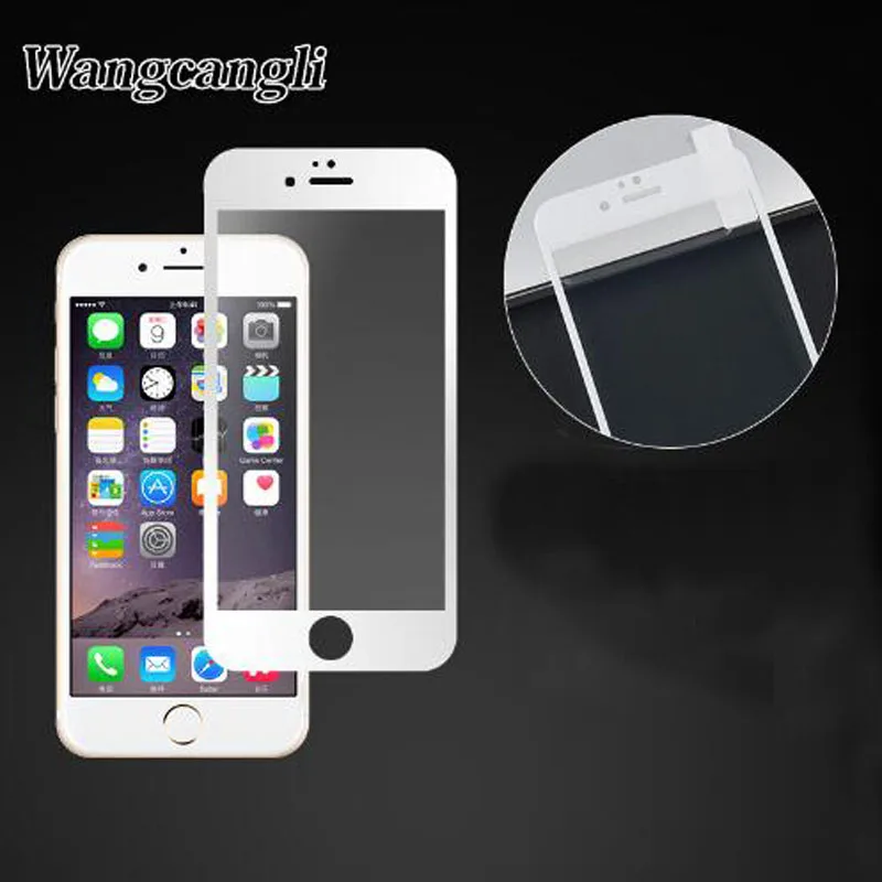 Закаленное 3d стекло с мягкими краями 9H для iPhone 7 6 6S Plus 8 X полное покрытие Защита
