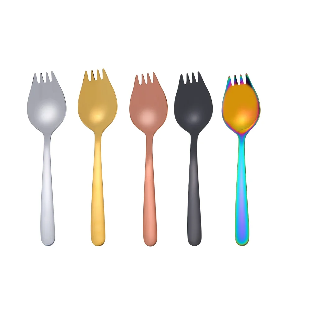 Ложки вилки для салата из нержавеющей стали разнообразные мороженого фруктового