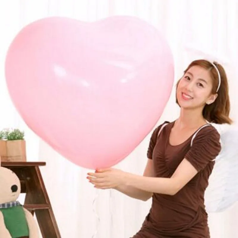 50 шт 36 &quotгигантские латексные воздушные шары сердце гелиевый шарик необычной
