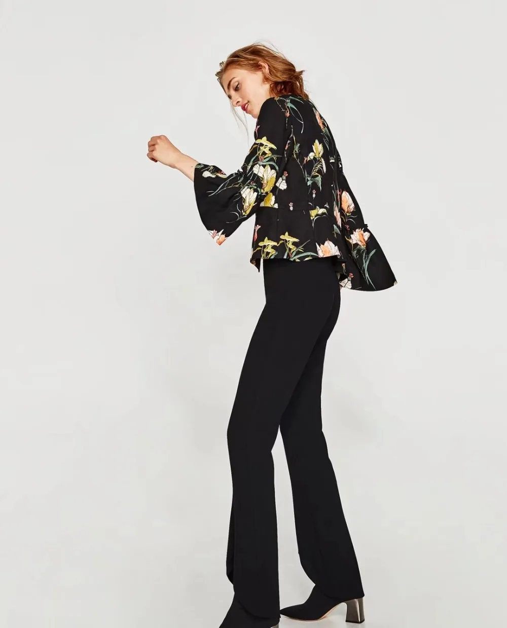 Новое поступление Цветочный принт верхняя одежда Пальто и пуховики Для женщин