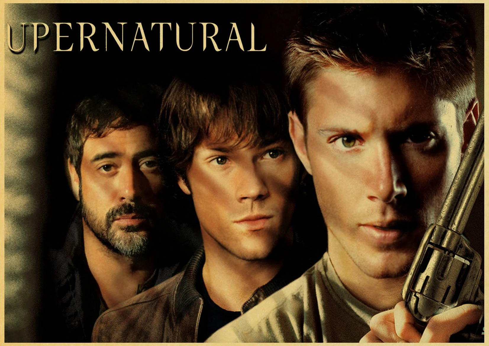 Постер сериала "Сверхъестественное" Jensen Ackles винтажные плакаты и принты крафт-бумага барная комната Домашний декор Настенная Наклейка - Цвет: K105