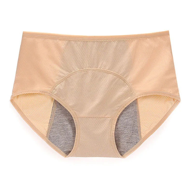 Менструальный период высокая талия нижнее белье женские хлопковые трусики