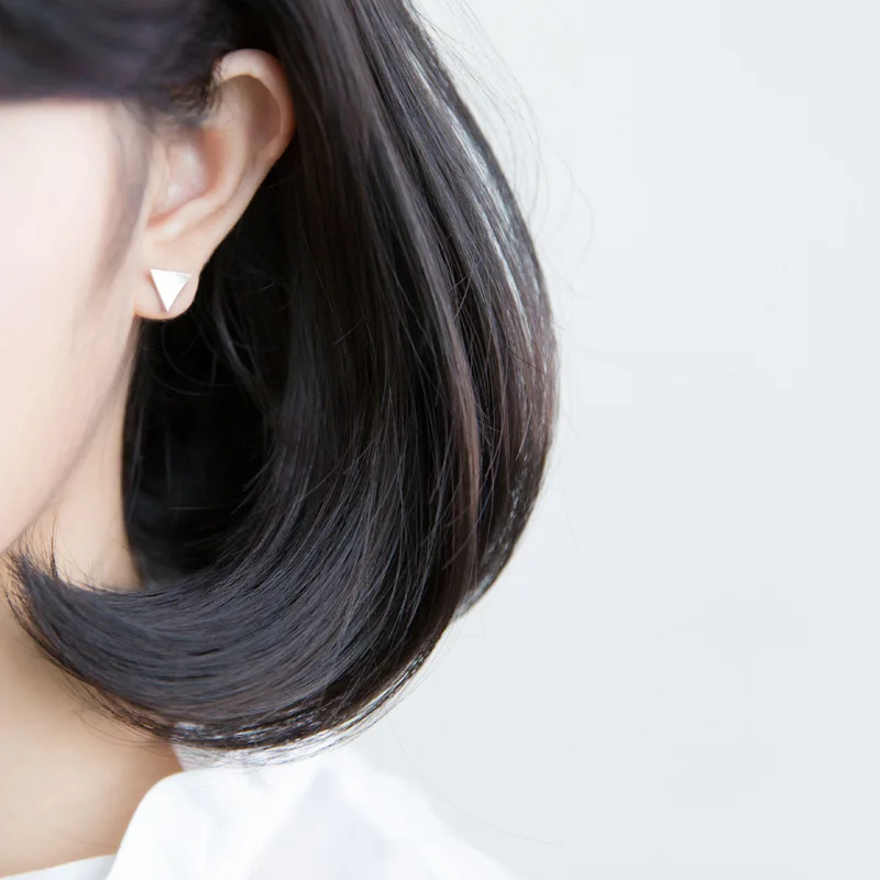 Женские Треугольные Серьги-гвоздики TOYOOSKY простые геометрические серьги из