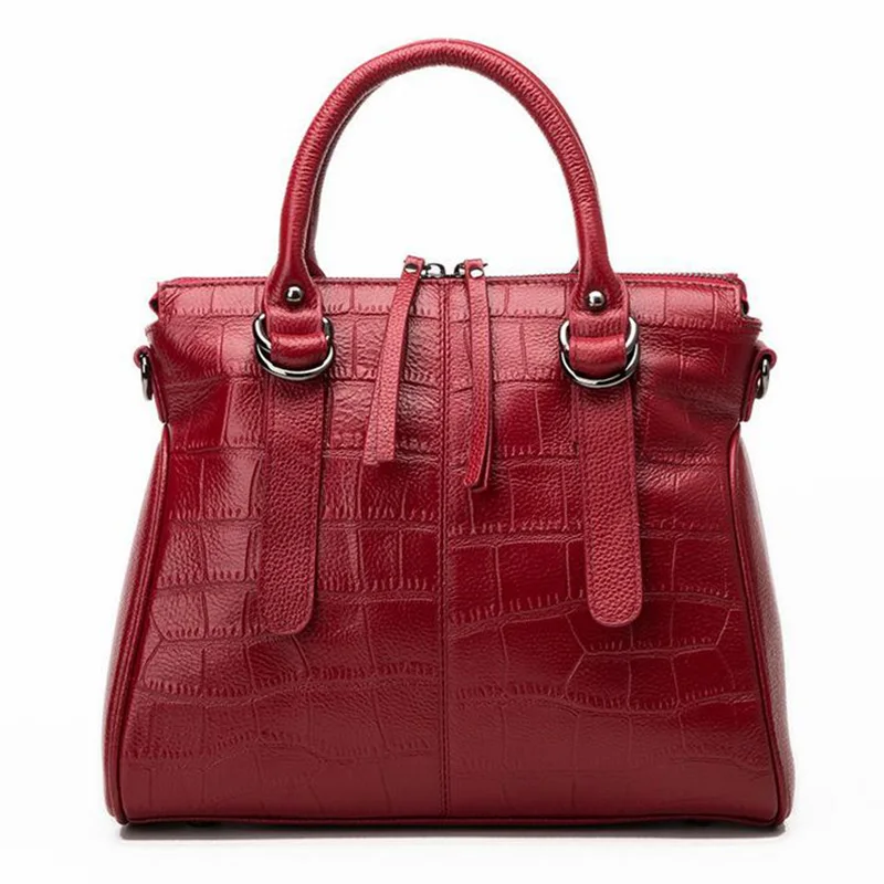 

WILIAMGAN Crocodile Pattern New 2022 Famous Big Genuine Leather Bags For Women Shoulder Bags Luxury Handbags Women Bags Designer