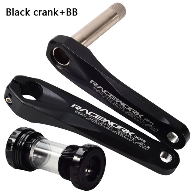 Black Crank and BB Сверхлегкий Горный велосипед 170 мм цепь колеса комплект коленчатого вала 34T 7075 CNC алюминиевый сплав узкая зубчатая пластина для GXP XX1 X9 XO - Цвет: Black Crank and BB