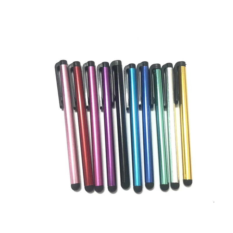 10pcslot capacitive touch screen stylus pen for ipad air 21 pro 10 5 mini 3 touch pen for iphone 7 8 smart phone tablet pencil free global shipping