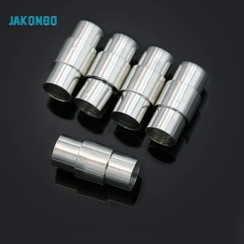 

Магнитные застежки JAKONGO для изготовления кожаного шнура, браслета, для самостоятельного изготовления ожерелья, 5 шт.