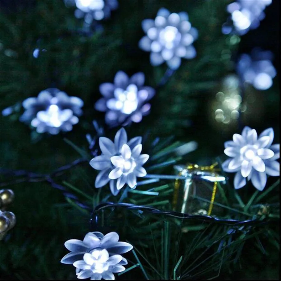 Светодиодный светильник в форме цветка лотоса гирлянда s для внутреннего и