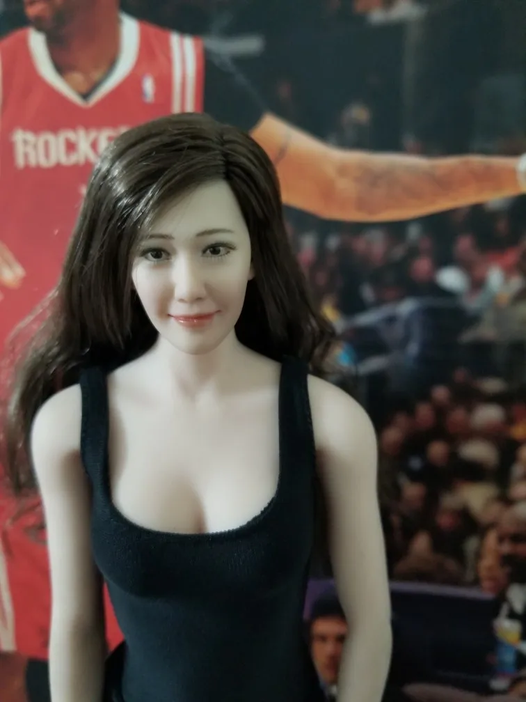 1/6 масштаб Корейская звезда Лим Yoona голова скульптура женская голова скульптура модель длинные волосы для 12 дюймов DIY PH UD jiaou Doll фигурки