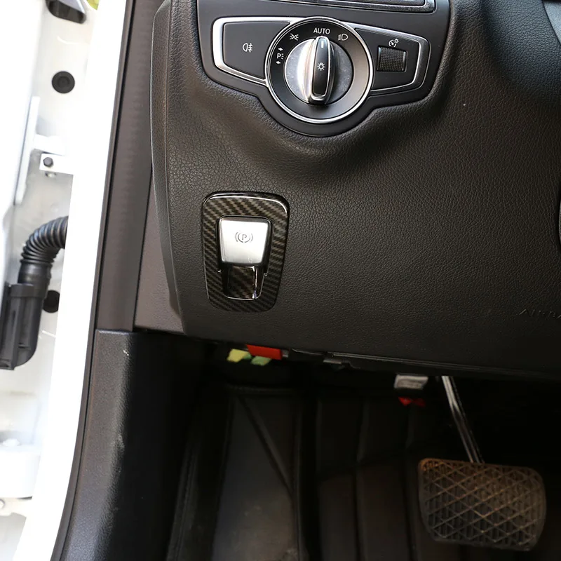 Углеродное волокно для Mercedes Benz GLC C Class W205 X253 E W213 2015 2018 ABS Хромированная Крышка