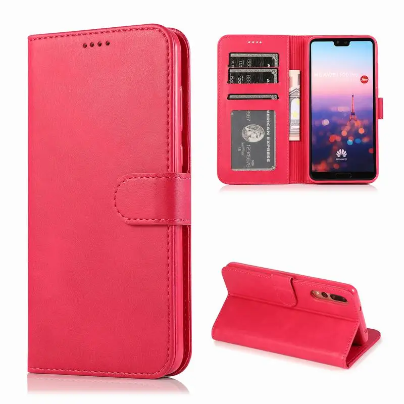 Rose Red Case Чехол для huawei P30 Lite P20 Pro Коврики 20 крышка чехол Honor 10 8X 8C 7A 7C Y5 Y6 Y7 Y9 Nova 3i чехол-портмоне для телефона Корпус - Color: Rose Red Case