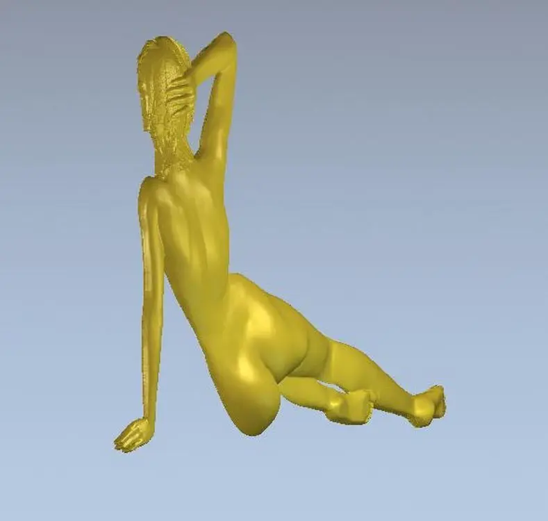 3d модель рельef для ЧПУ в формате STL голая рельефная сзади девушка | Инструменты