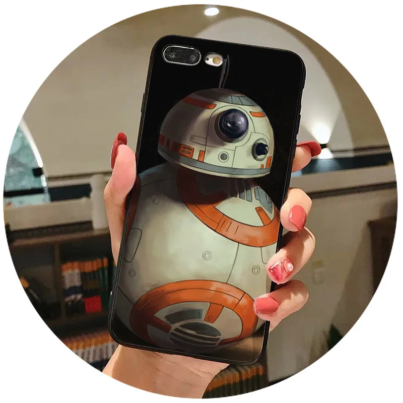 IMIDO для coque iphone XR черный BB8 Звездные войны Силиконовые телефонные чехлы Iphone 8 6 6S 7 Plus