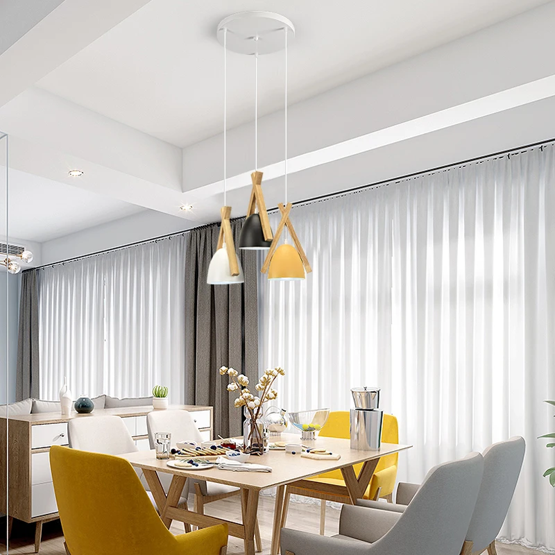 Nordic Hanglamp Современный стиль Лампы Фонари Креативный бар Подвесные светильники Led