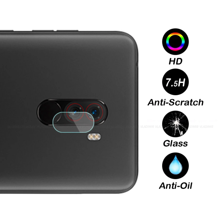 WOLFPSYCH сзади Камера объектив закаленное Стекло Экран протектор фильм для Xiaomi Pocophone