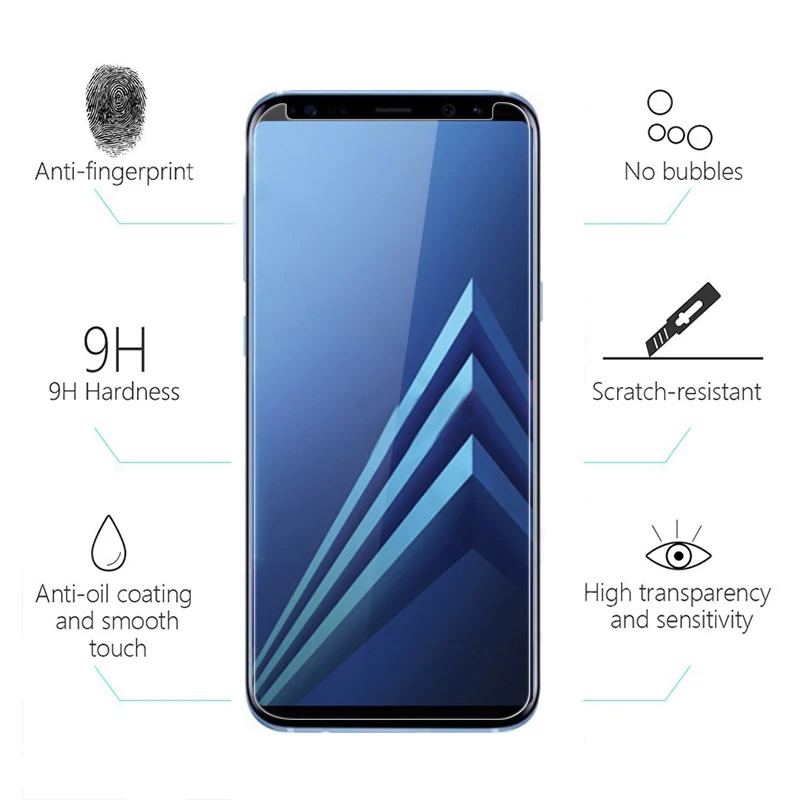 9H 2.5D Закаленное стекло для Samsung Galaxy A8 (2018) A530F Защитная пленка экрана 2018 5 6 дюймов |