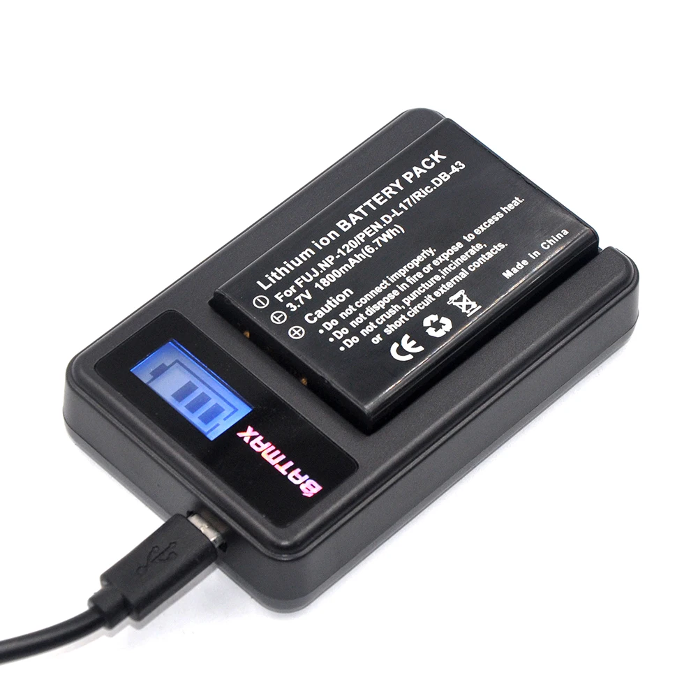NP 120 NP120 db 43 db43 Батарея + ЖК дисплей USB Зарядное устройство для FujiFilm Finepix F10 зум f11 m603