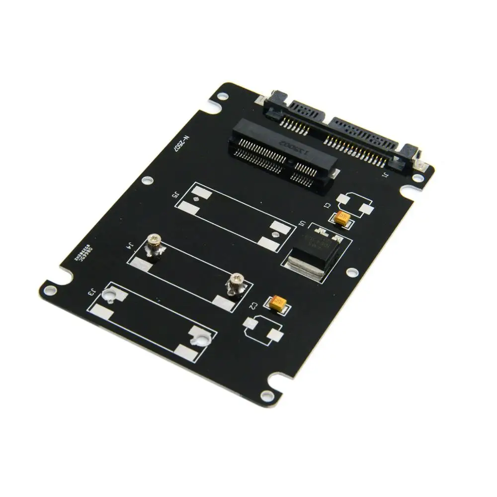 Mini PCI E mSATA SSD на 2 5 &quotSATA Корпус для жесткого диска конвертер адаптера черный