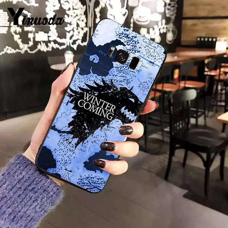 Yinuoda Игра престолов зима наступает шаблон мягкий чехол для телефона из ТПУ Samsung A8