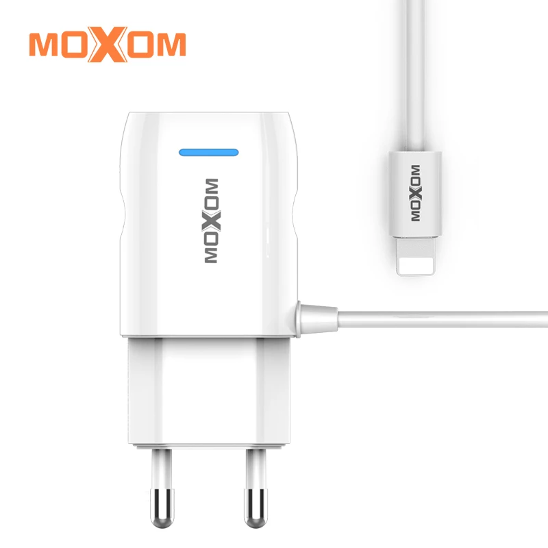 MOXOM USB зарядное устройство для дома EU вилка настенное мобильного телефона адаптер