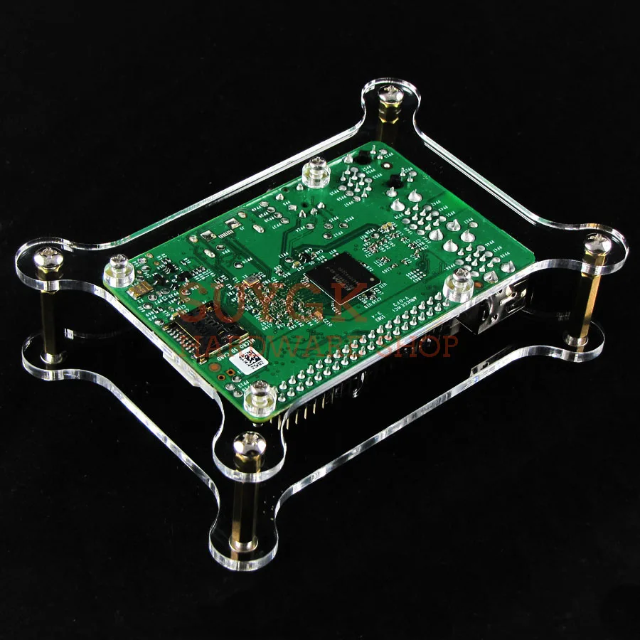 Внешний прозрачный акриловый чехол для Raspberry PI 2 PI3 model B 3B|Аксессуары