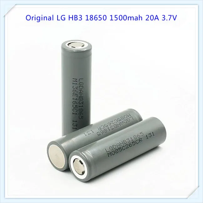 100% оригинал для LG HB3 18650 1500mah 20A Li Ion high drain 3 7 v HB2 VS HB4 призматические батареи (1