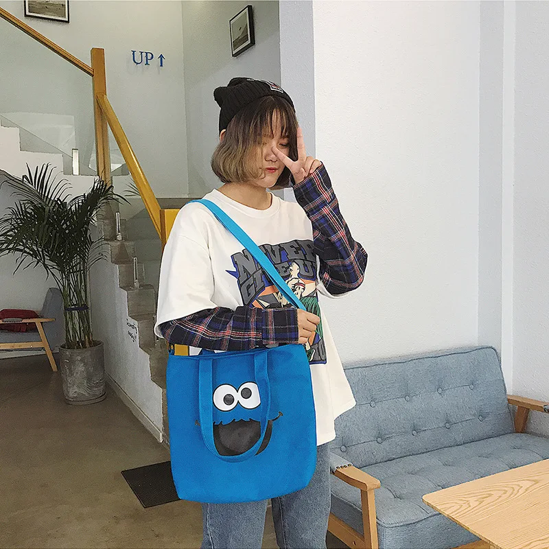 Harajuku Sesame уличная сумка на плечо холщовая дизайнерская роскошная сумка женская сумка через плечо для подростков Женская сумочка Bolsa Feminina