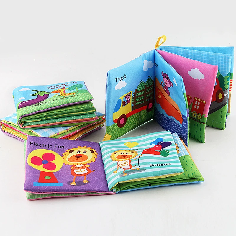 Милые детские игрушки в фруктовом стиле книжки из мягкой ткани для раннего