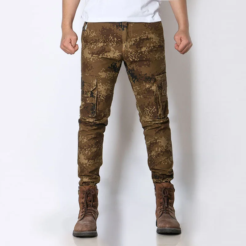 Камуфляжные брюки карго в стиле милитари мужские армейские тактические