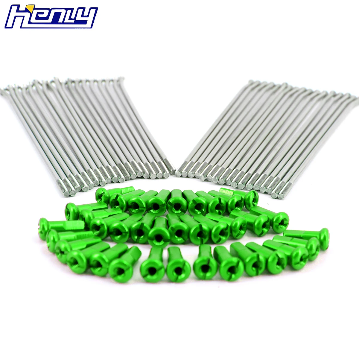 1,6*2" передний набор спиц из нержавеющей стали для KAWASAKI KX250F 2005- KX450F 2007- мотоцикл сплав зеленый ниппель