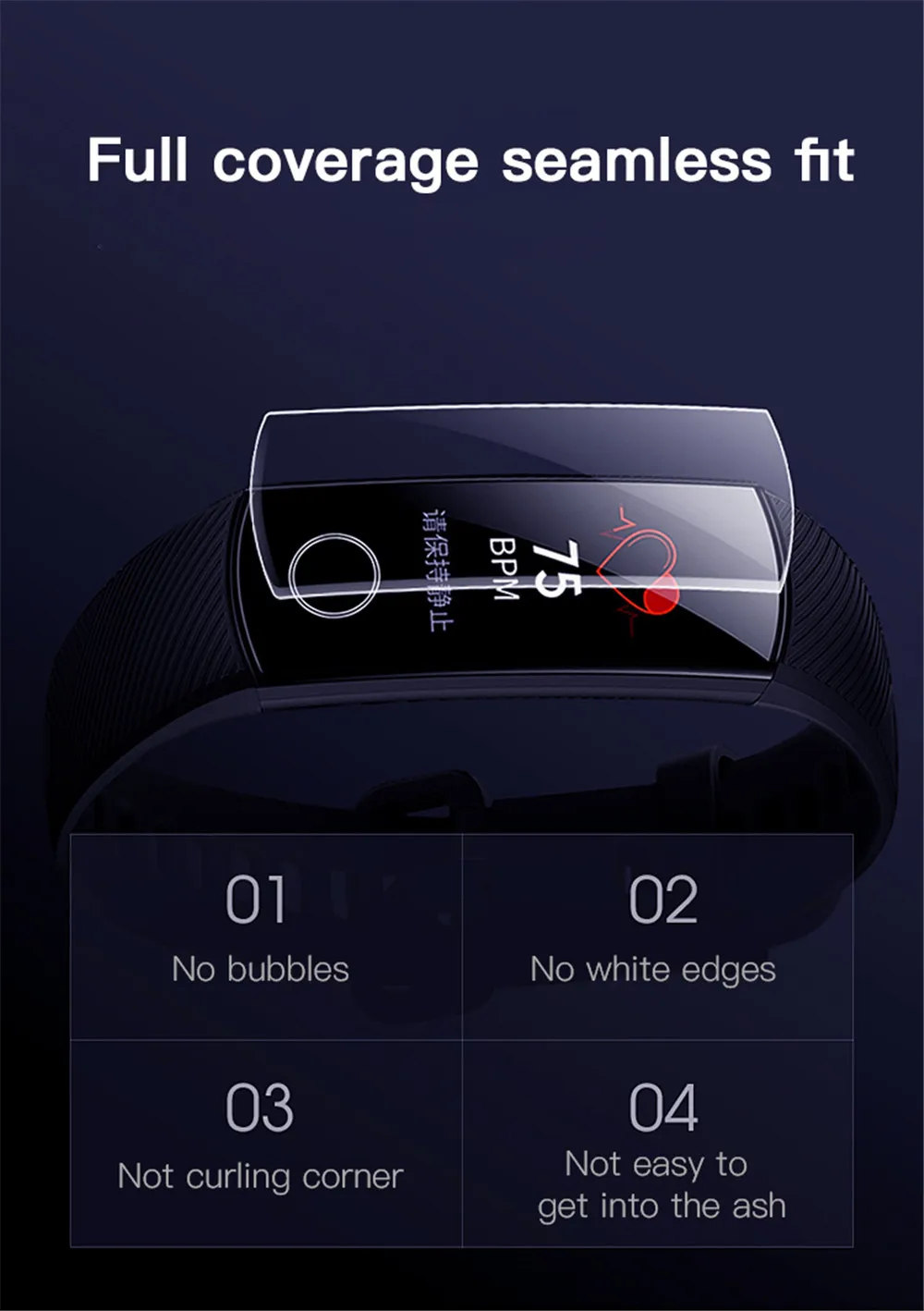 Пленка для huawei Honor Band 5 4, Защитная пленка для экрана, HD TPU, мягкая, против царапин, Ультра прозрачная защитная пленка для Honor Band 5 4
