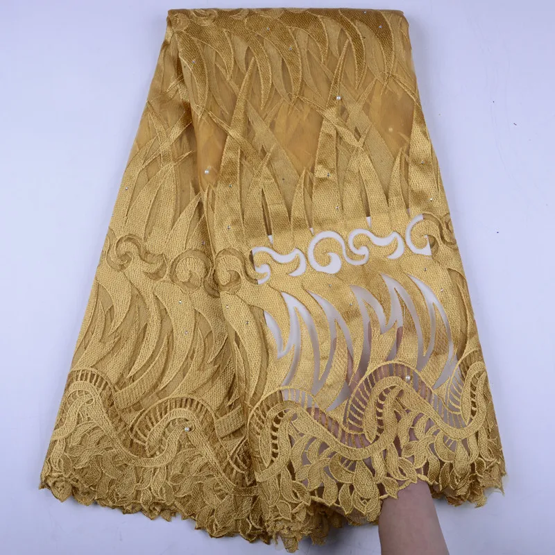 Latest White Embroidery Lace Fabrics 2019 High Quality Nigerian Bridal French African Fabric For Wedding Dress Y1490 | Дом и сад