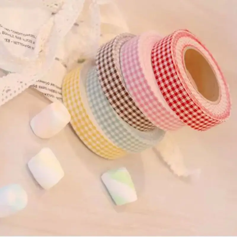 DIY Милая декоративная тканевая лента Kawaii милая клейкая для украшения дома