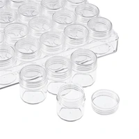 30pcsbox plastic beads storage containers jar small jewelry storage 13 5cmx16cmx3 5cm bottle 26x29mm