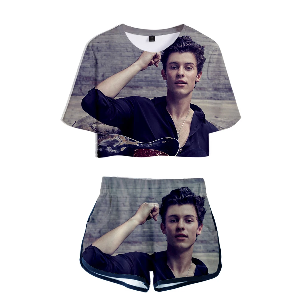Frdum Tommy shawn mendes Idol 3D Модный женский пупок с коротким рукавом Новое поступление хип