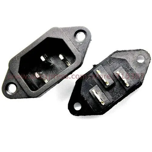 PHISCALE 5pcs AC rectangle high power socket 3pins 10A 250V AC-04 | Обустройство дома