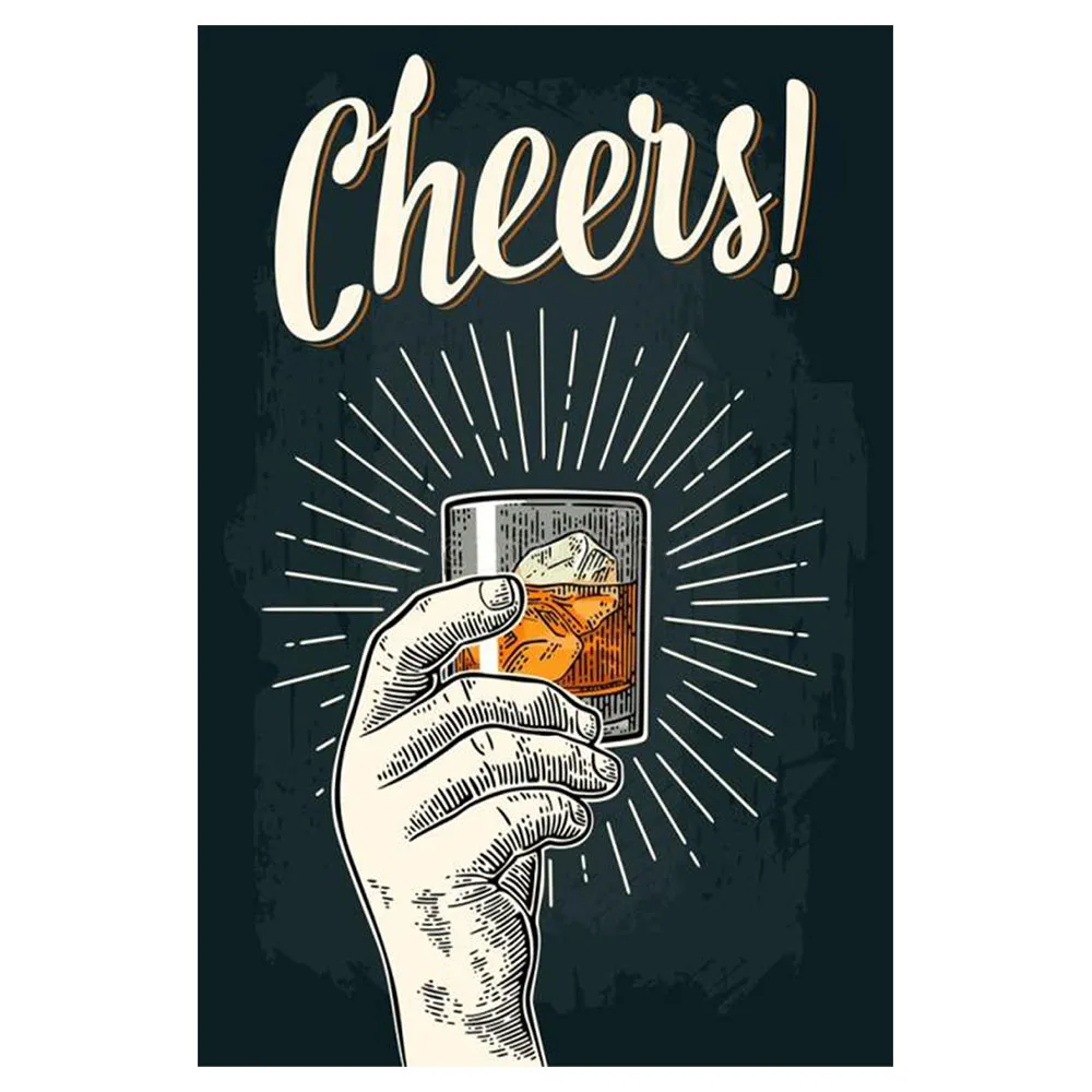 ВИНТАЖНЫЙ ПЛАКАТ для виски металлический жестяной знак фотообои сделай сам