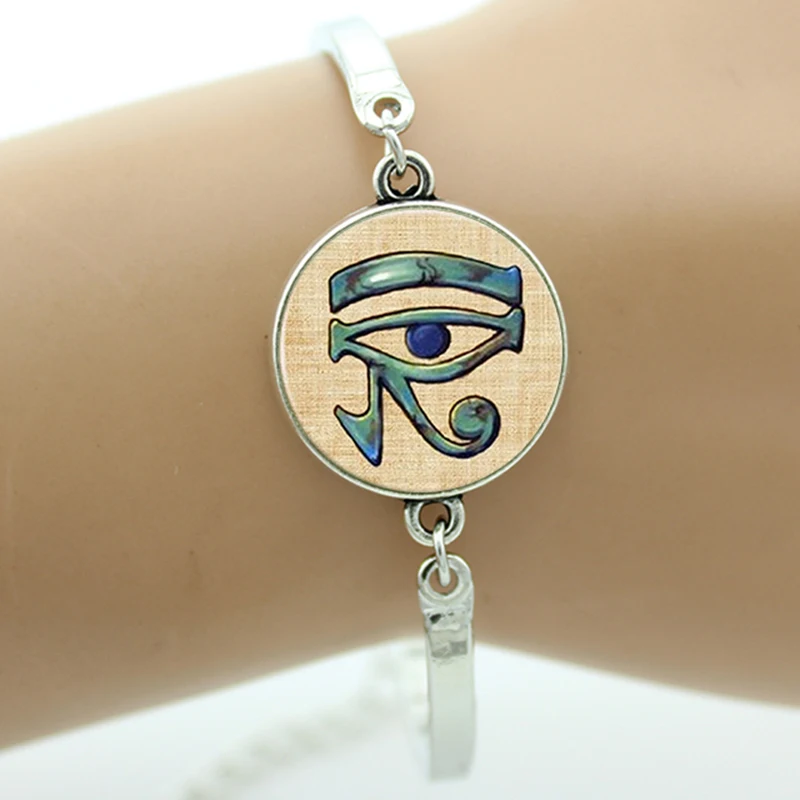 

TAFREE Brand Eye of Horus Bracelet party jewelry Ancient God Horus Egypt charms colorful Dragon eye men women bracelets B238