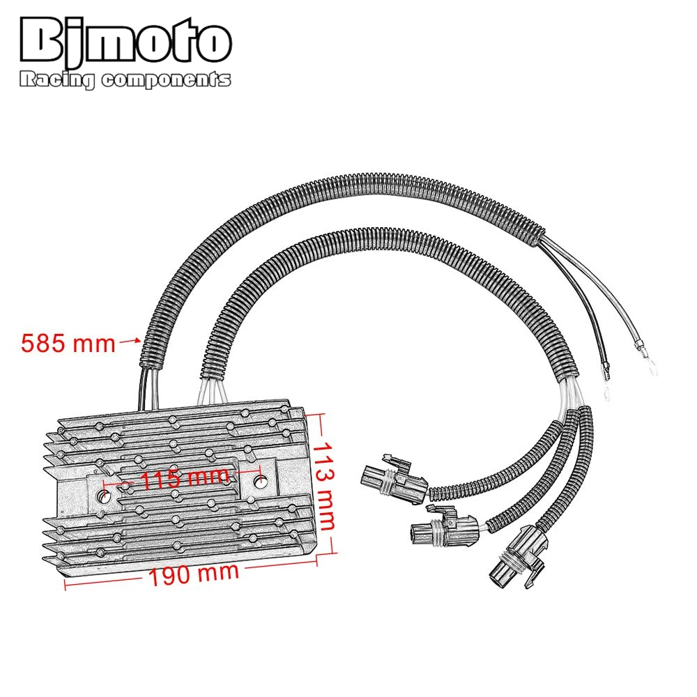 

BJMOTO Motorcycle Voltage Regulator Rectifier For Polaris RZR 900 XP RZR 4 900 XP 2011-2012 4013231