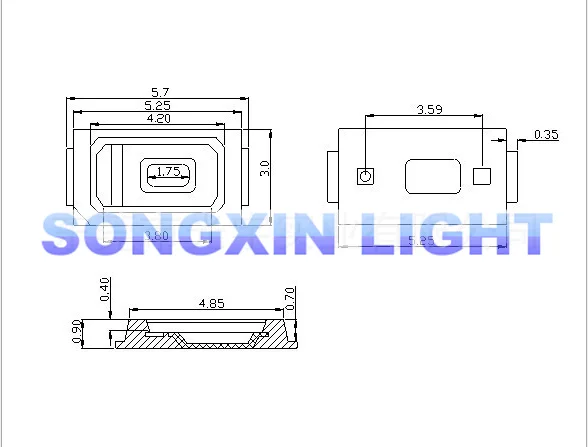 100 шт. 5630/5730 SMD/SMT розовые диоды для поверхностного монтажа SMD SMT 5730 светодиодный чип