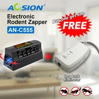 buy aosion free shipping hot black electronic mouse rat rodent killer electric trap zapper pest control got dog repeller free