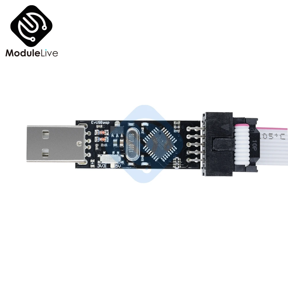 USBasp USBISP 3,3 В/5 В AVR программист USB ATMEGA8 ATMEGA128 микроконтроллер EEPROM поддержка AVRDude 10 pin ISP интерфейс