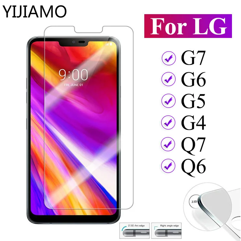 Закаленное стекло YIJIAMO для LG G6 Q6 защитное Q7 G7 G5 G4 9H Защита экрана G 6 5 4 7 6g q7 q6