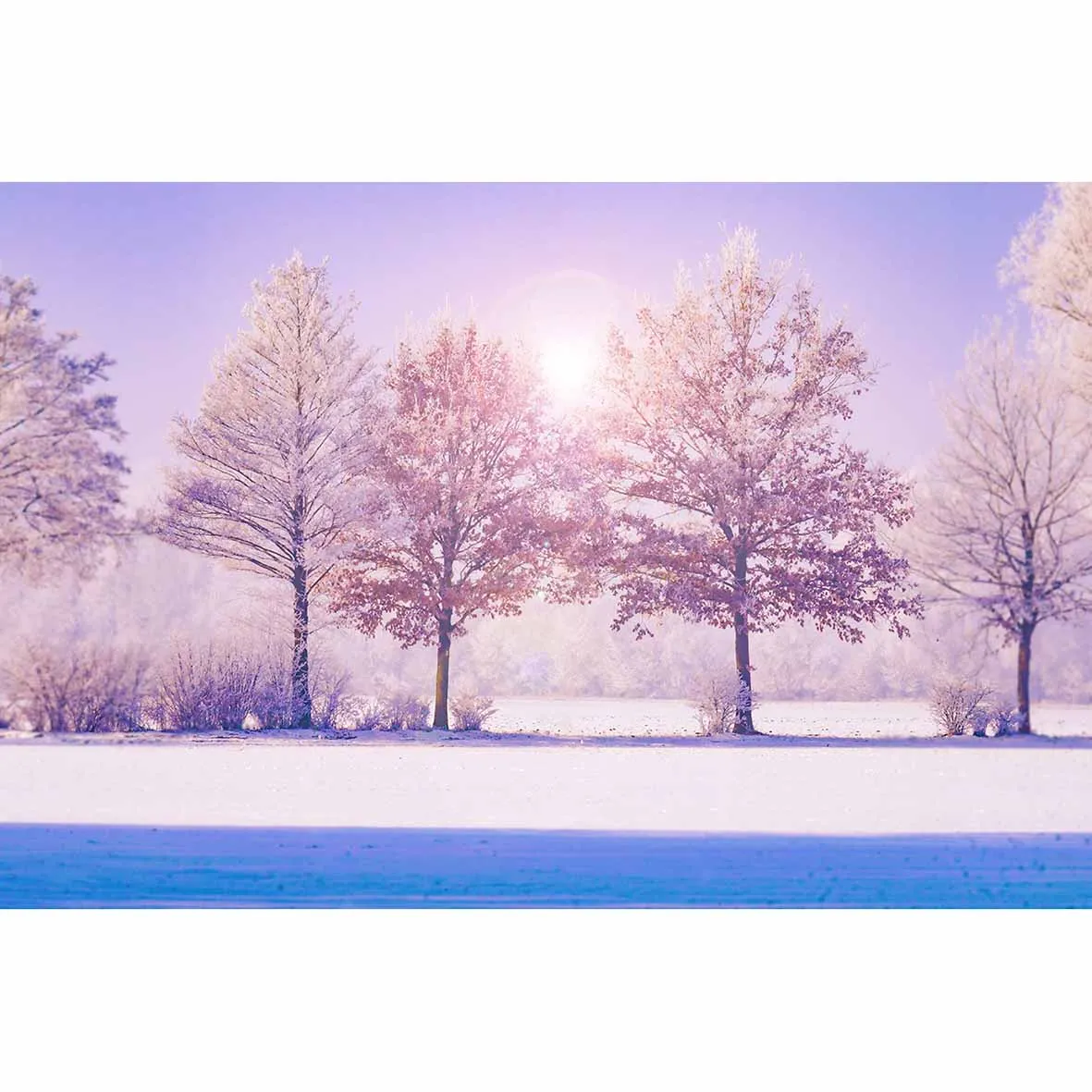 Allenjoy фон для фотосъемки красивый солнечный снег зима Дерево Мечта Новое