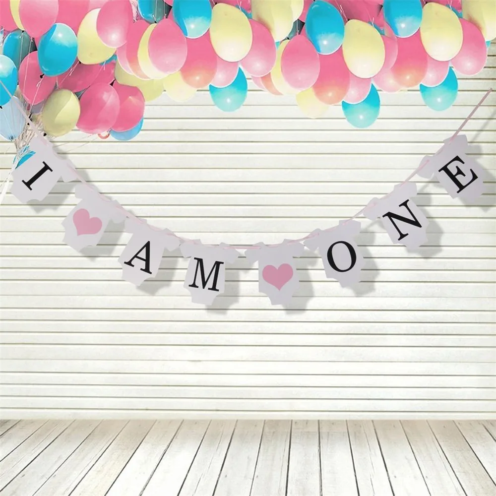 1 Набор бумажный флаг для фотобудки Я один|decorative decorative|decor girldecoration boy |