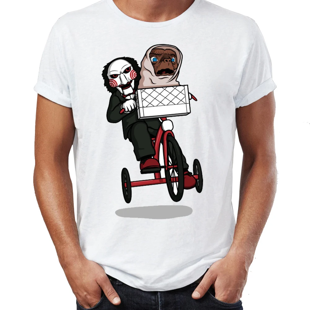 Мужская футболка Jigsaw Saw Jason Friday The 13th Chucky Horror Friends Artsy Awesome Art с принтом | одежда