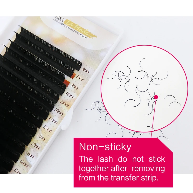 1Pc/lot, 0.10mm BCD Curl Soft Individual False Eyelashes eyelash extension images - 6