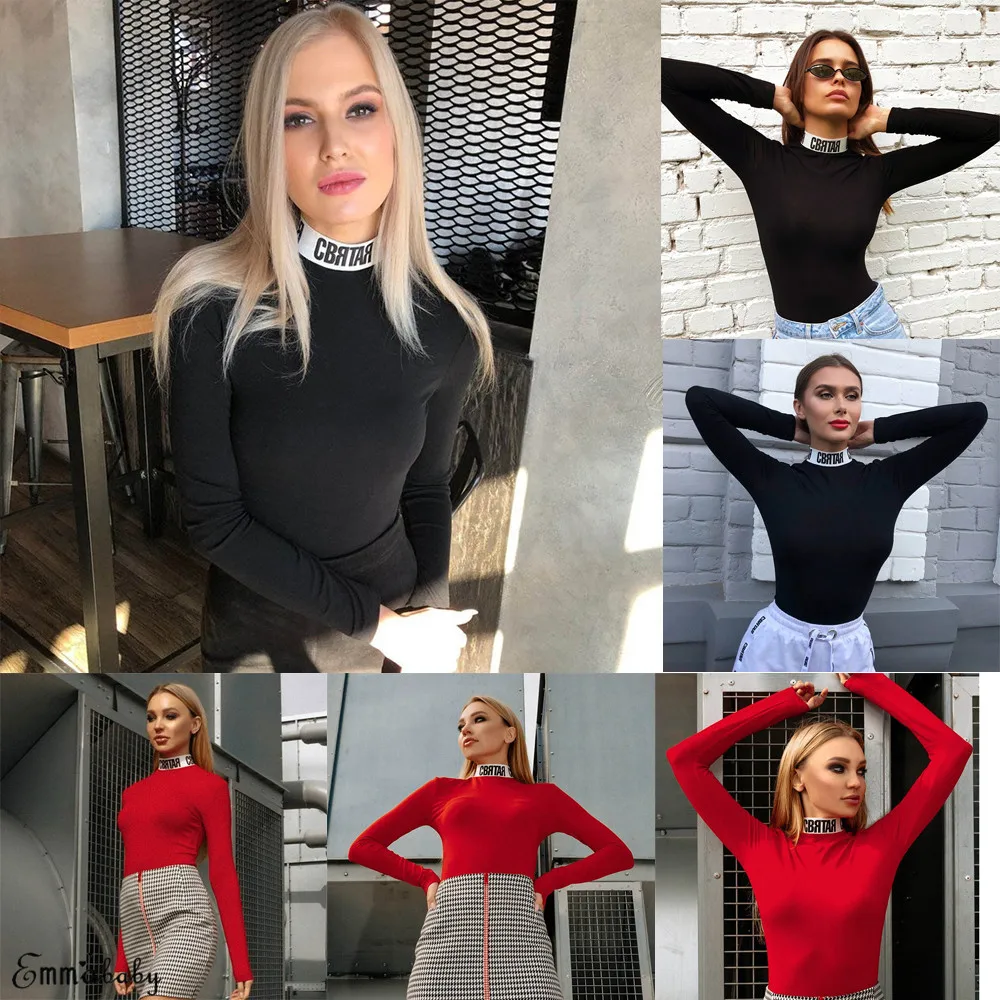 Женские Новые Боди для вечеринки, коcтюм с длинными рукавами, повседневный костюм-комбинезон, комбинезон, Топ