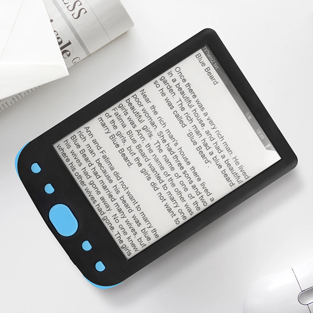 BK-6025 6 дюймов электронная книга e-ink дисплей электронная книга читатель электронная книга читалка Встроенная память 8 ГБ с USB кабелем PU Обложка подарок